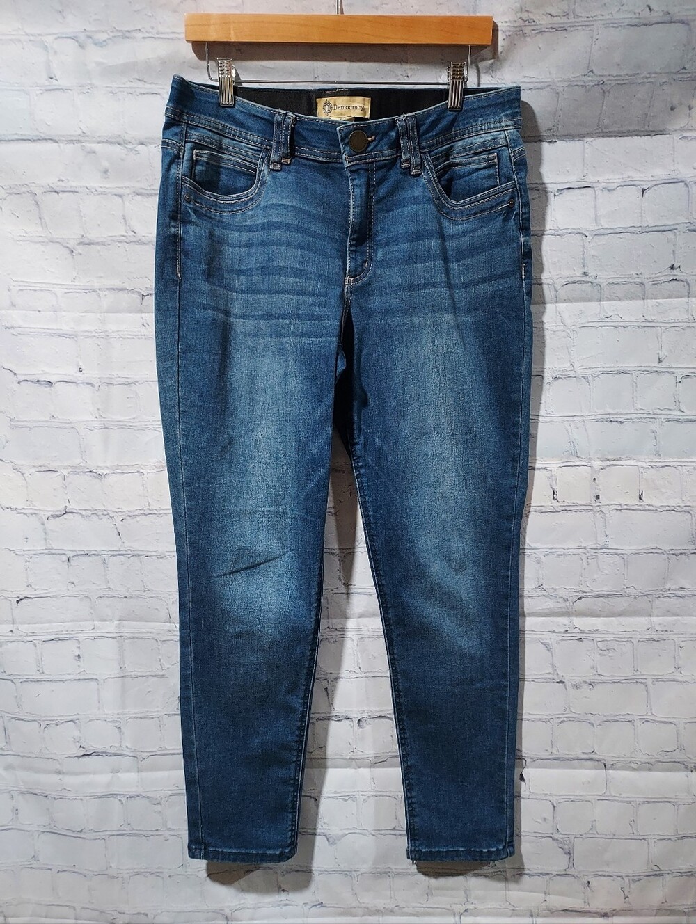 Democracy Ab Technology Blue Slim Leg Jeans Womens Size 12